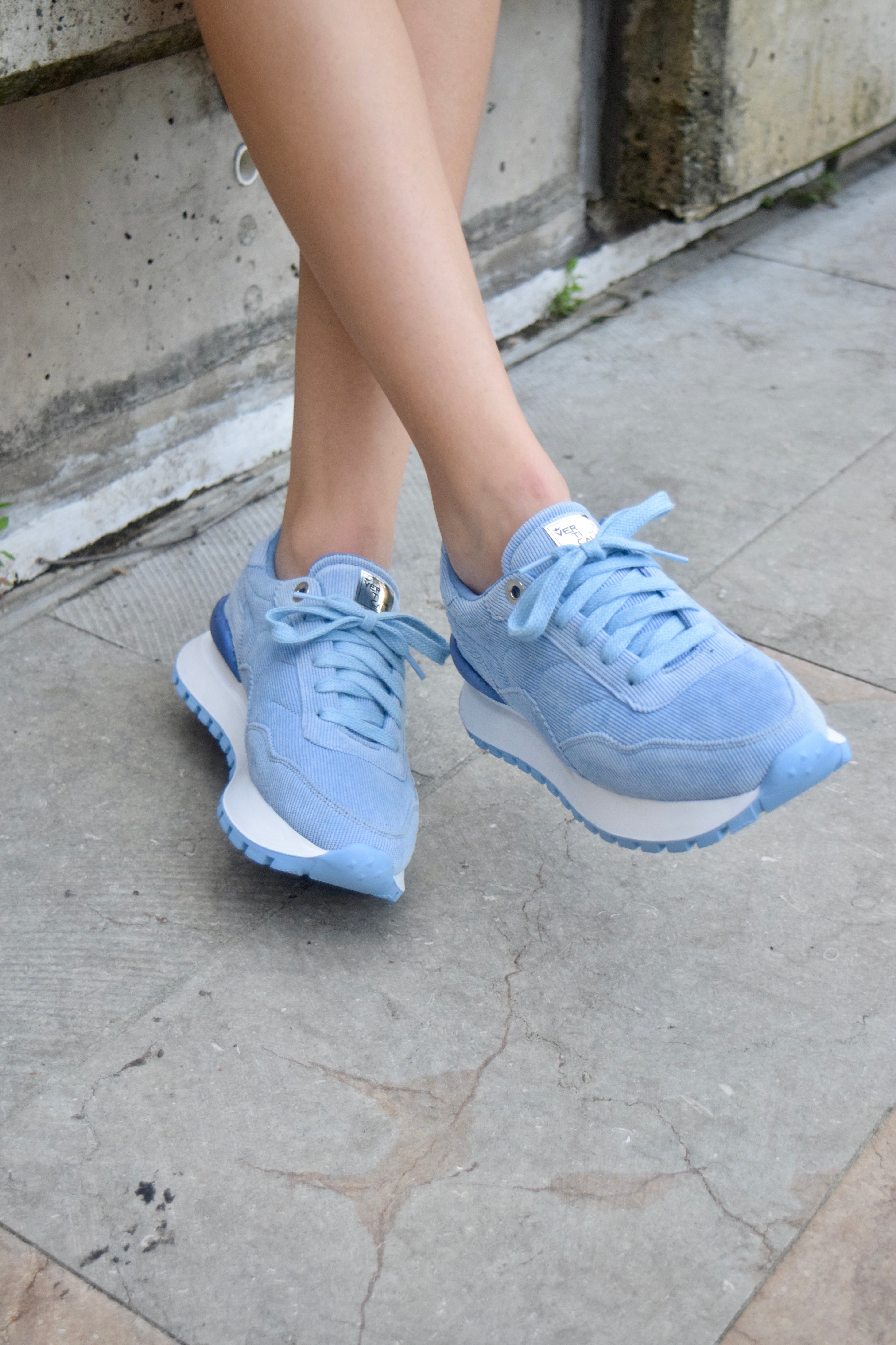 BOOM CORDUROY BABY BLUE TENIS MUJER