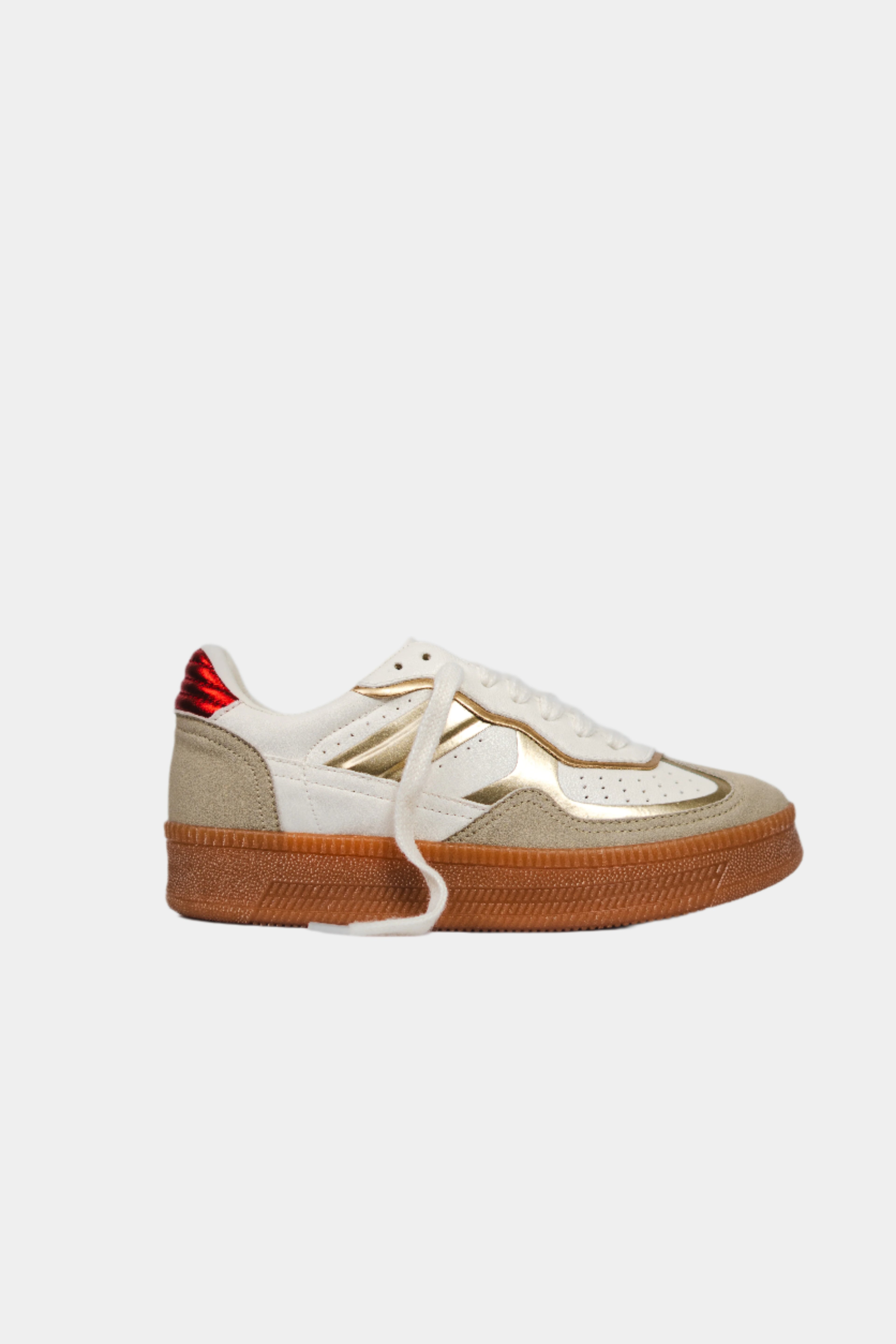 ATLAS TENIS BLANCO / DORADO / ROJO