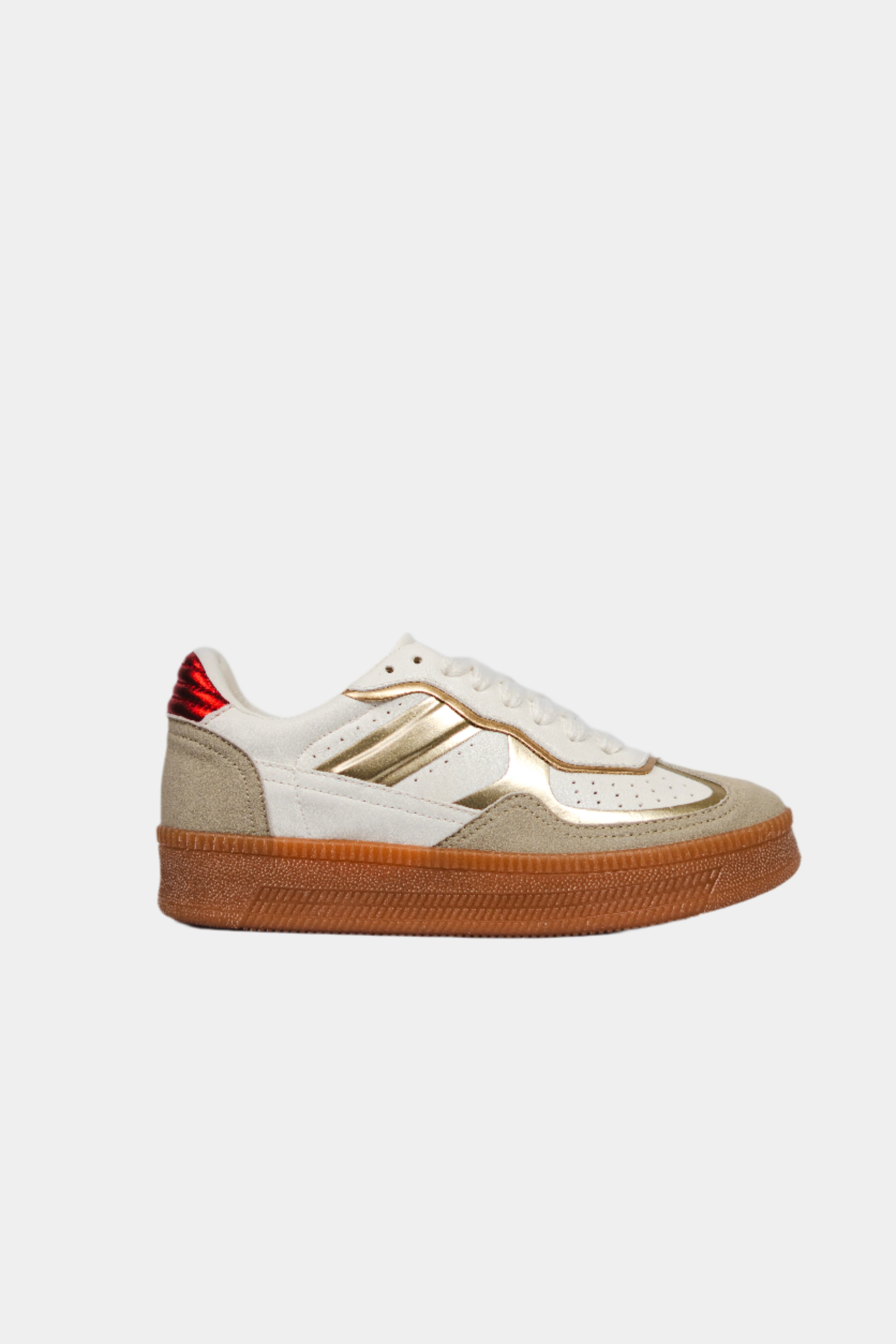 ATLAS TENIS BLANCO / DORADO / ROJO
