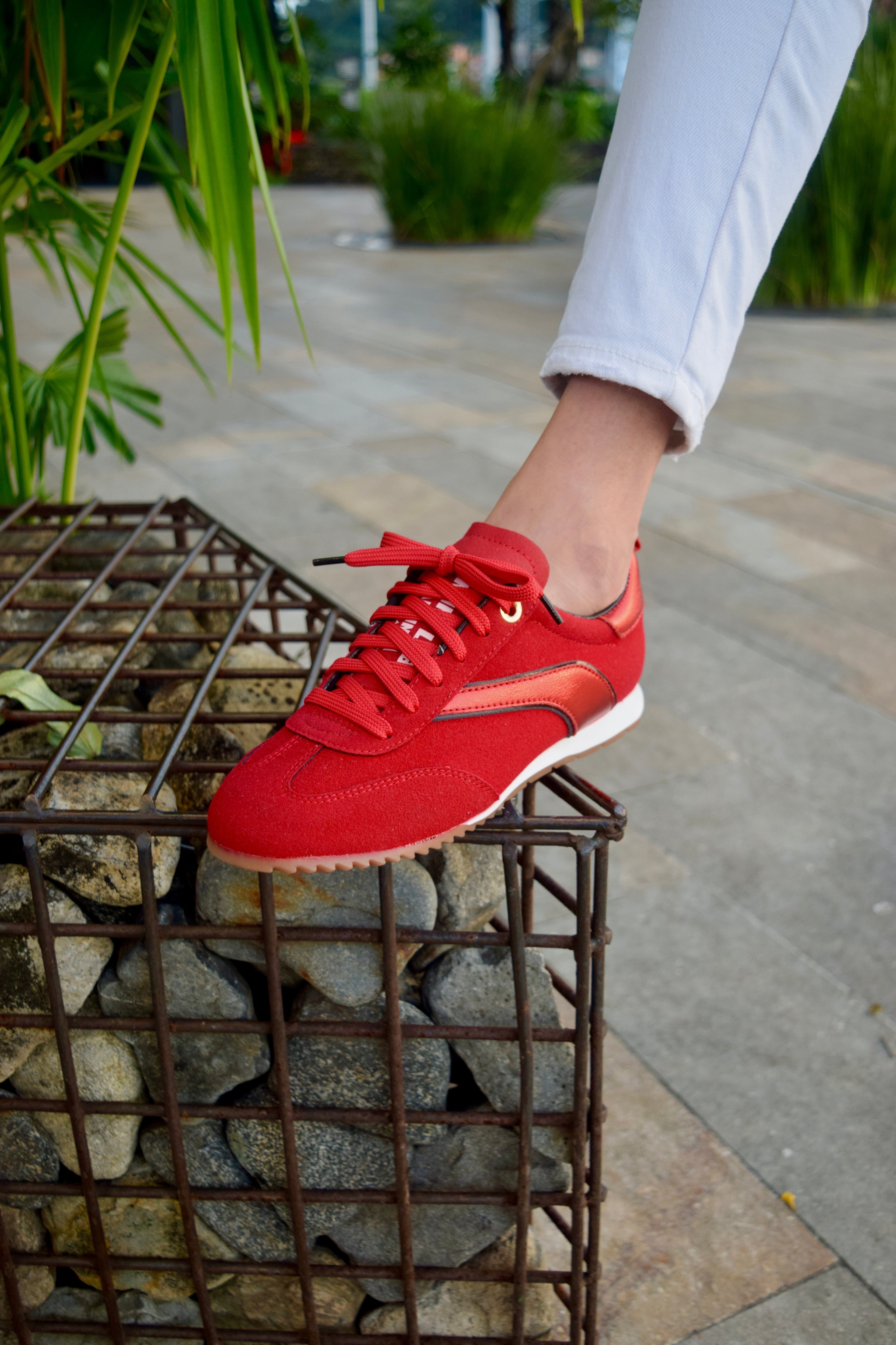 TRAINER ROJO TENIS MUJER