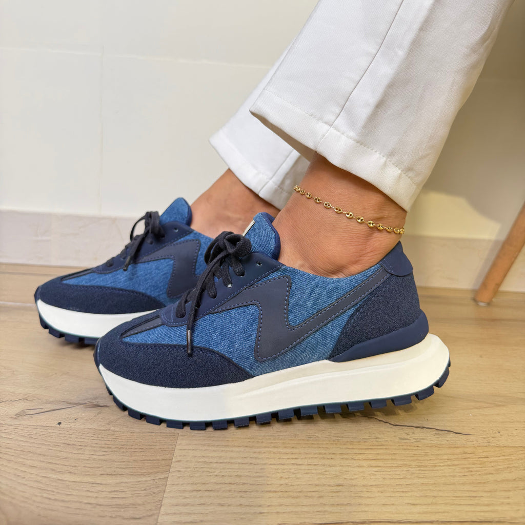 NITTE AZUL TENIS MUJER