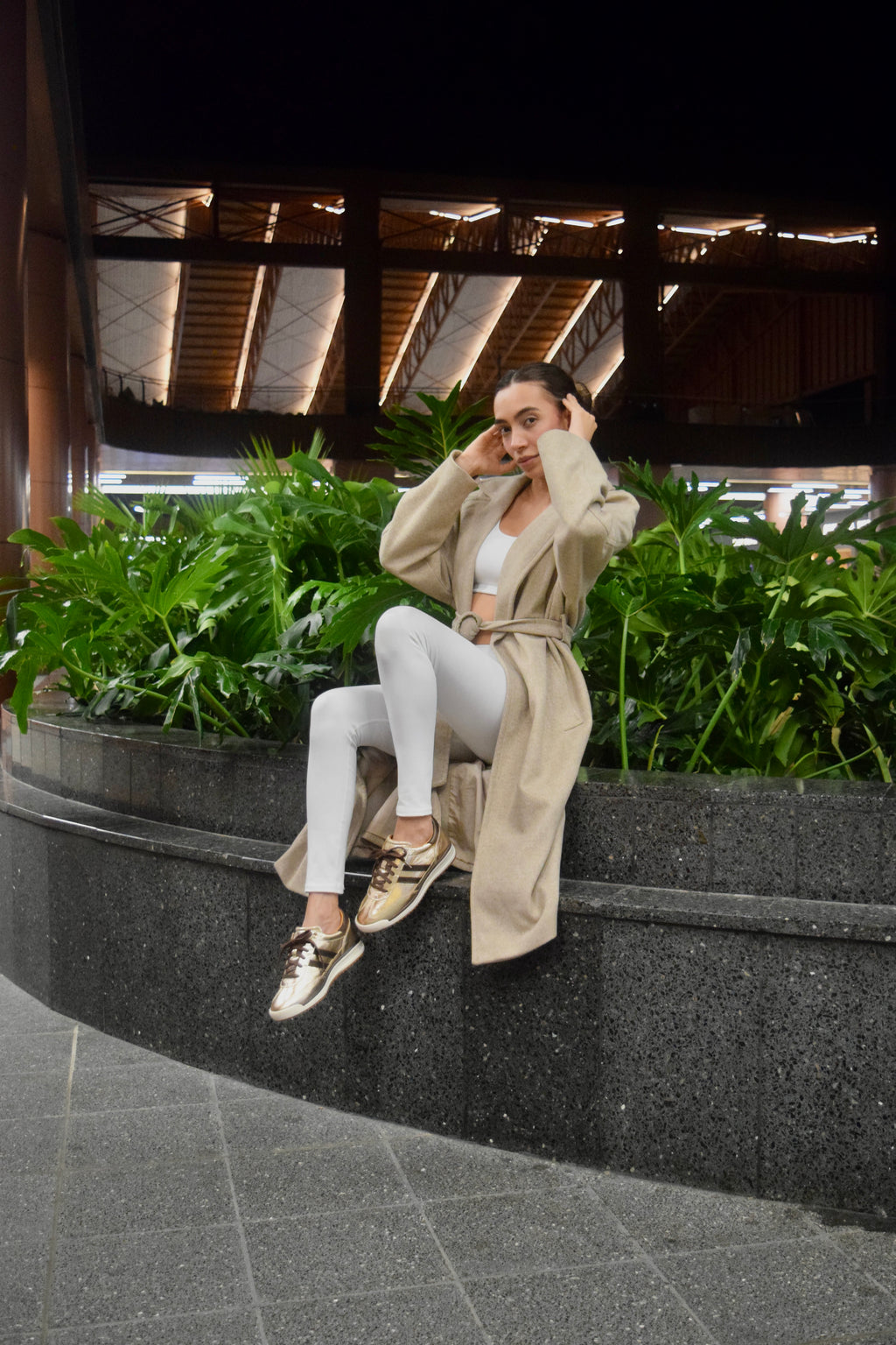 FERGIE LUXE CUERO DORADO / CAFE