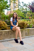 BOOM CORDUROY NEGRO TENIS MUJER