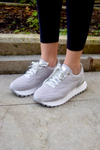 BOOM CORDUROY GRIS RATÓN TENIS MUJER
