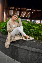 FERGIE LUXE CUERO DORADO / CAFE