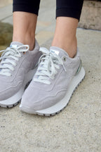 BOOM CORDUROY GRIS RATÓN TENIS MUJER