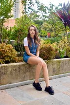 BOOM CORDUROY NEGRO TENIS MUJER