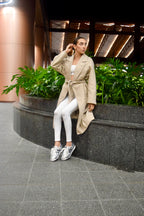 FERGIE LUXE CUERO PLATEADO / AZUL