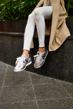 FERGIE LUXE CUERO PLATEADO / AZUL