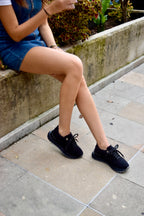 BOOM CORDUROY NEGRO TENIS MUJER