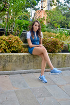 BOOM CORDUROY BABY BLUE TENIS MUJER