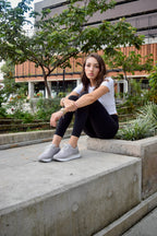 BOOM CORDUROY GRIS RATÓN TENIS MUJER