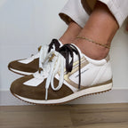 JAPAN BLANCO CON CAFÉ TENIS MUJER