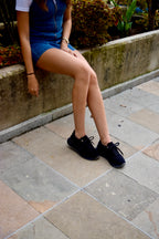 BOOM CORDUROY NEGRO TENIS MUJER