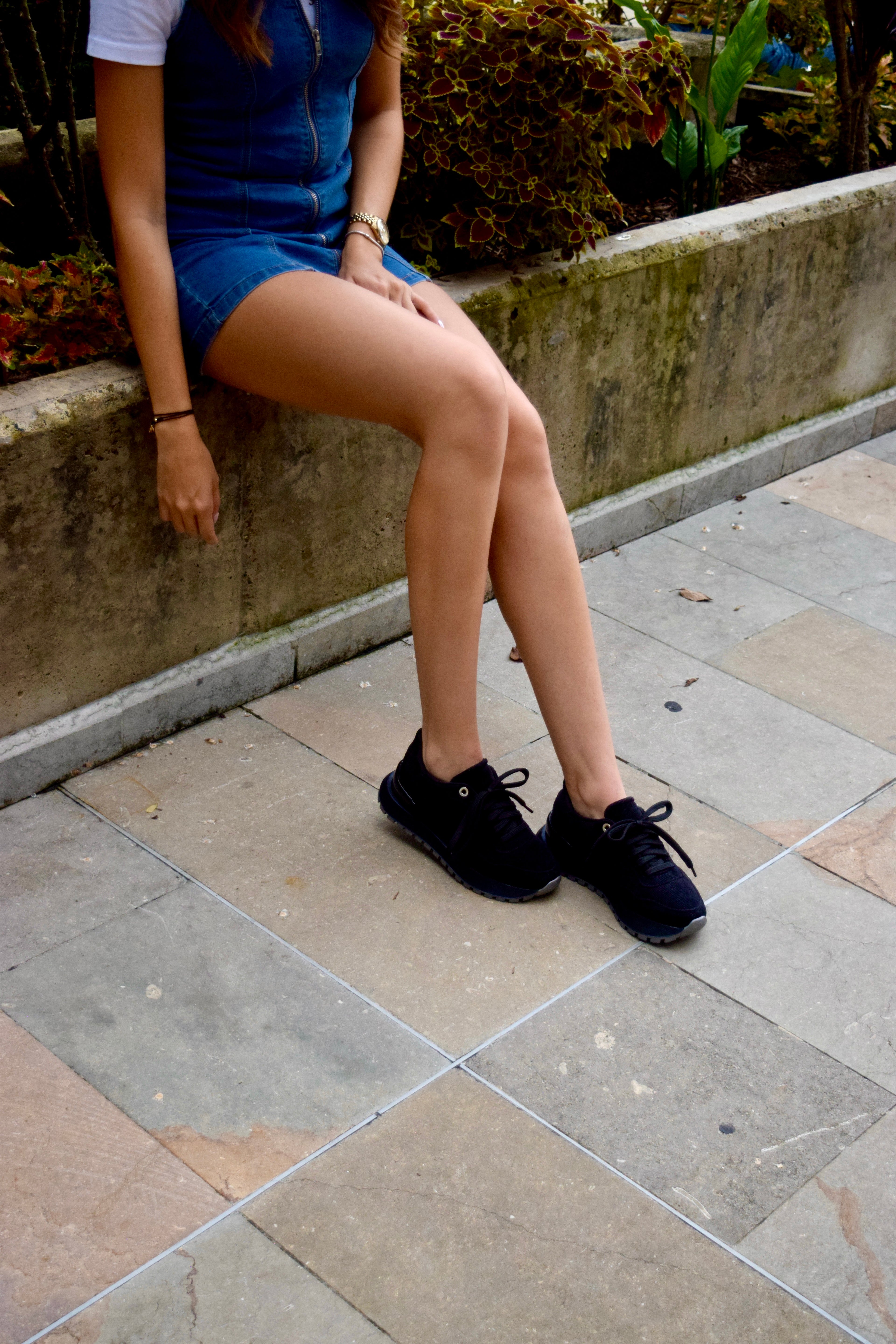 BOOM CORDUROY NEGRO TENIS MUJER