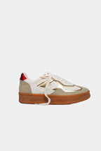 ATLAS TENIS BLANCO / DORADO / ROJO