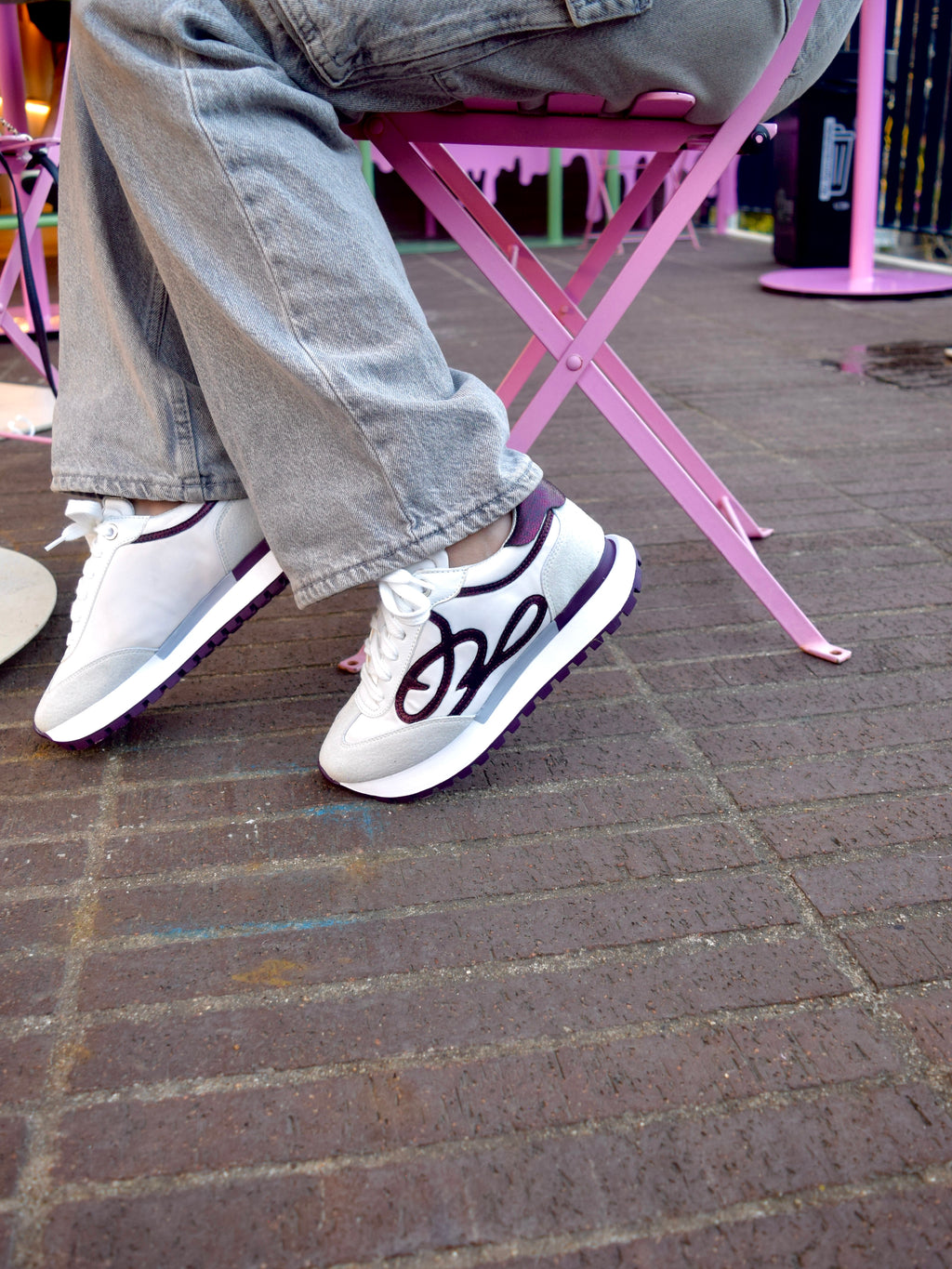 GALAXY CREMA / VINOTINTO TENIS MUJER
