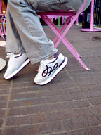 GALAXY CREMA / VINOTINTO TENIS MUJER