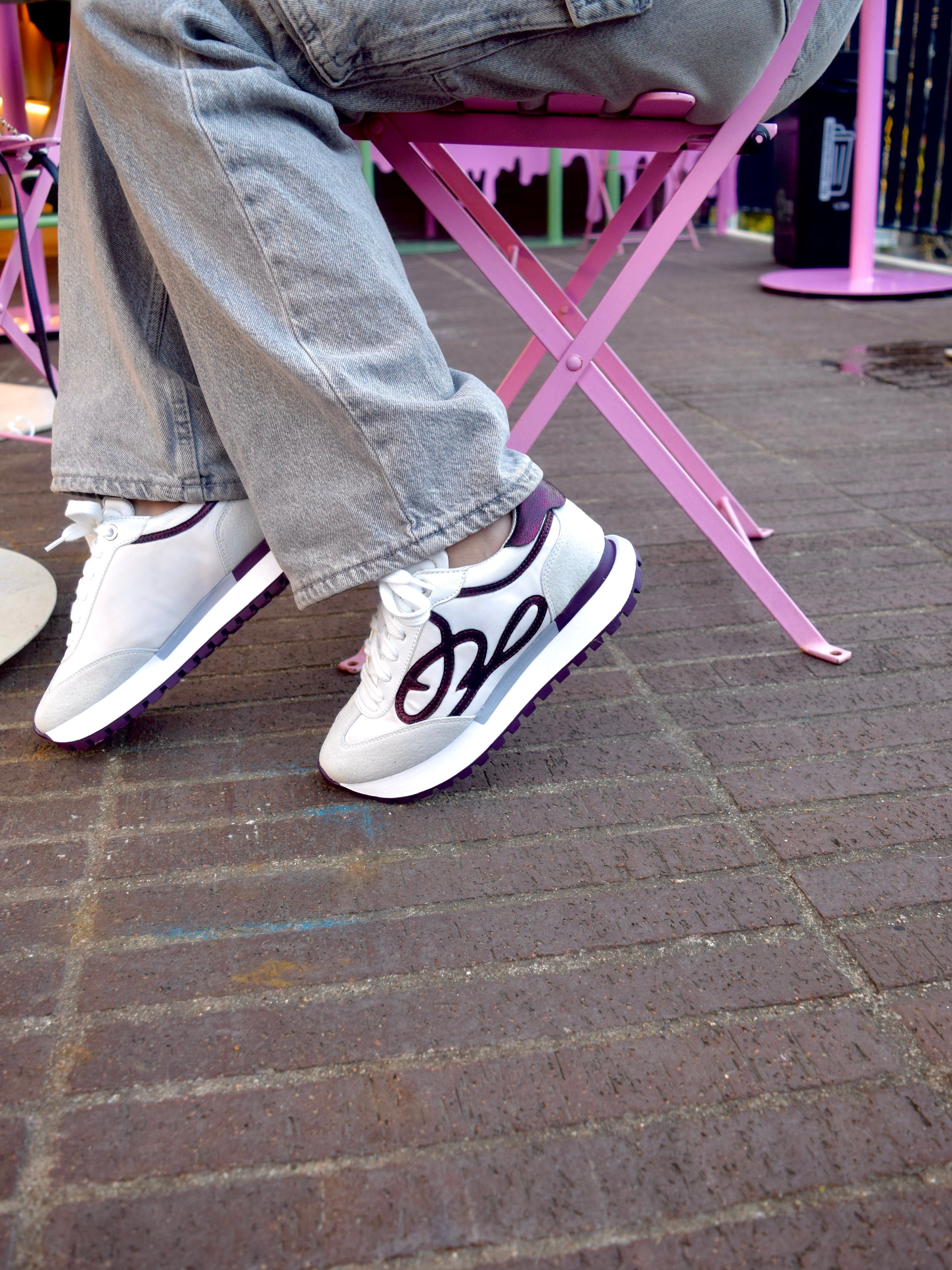 GALAXY CREMA / VINOTINTO TENIS MUJER