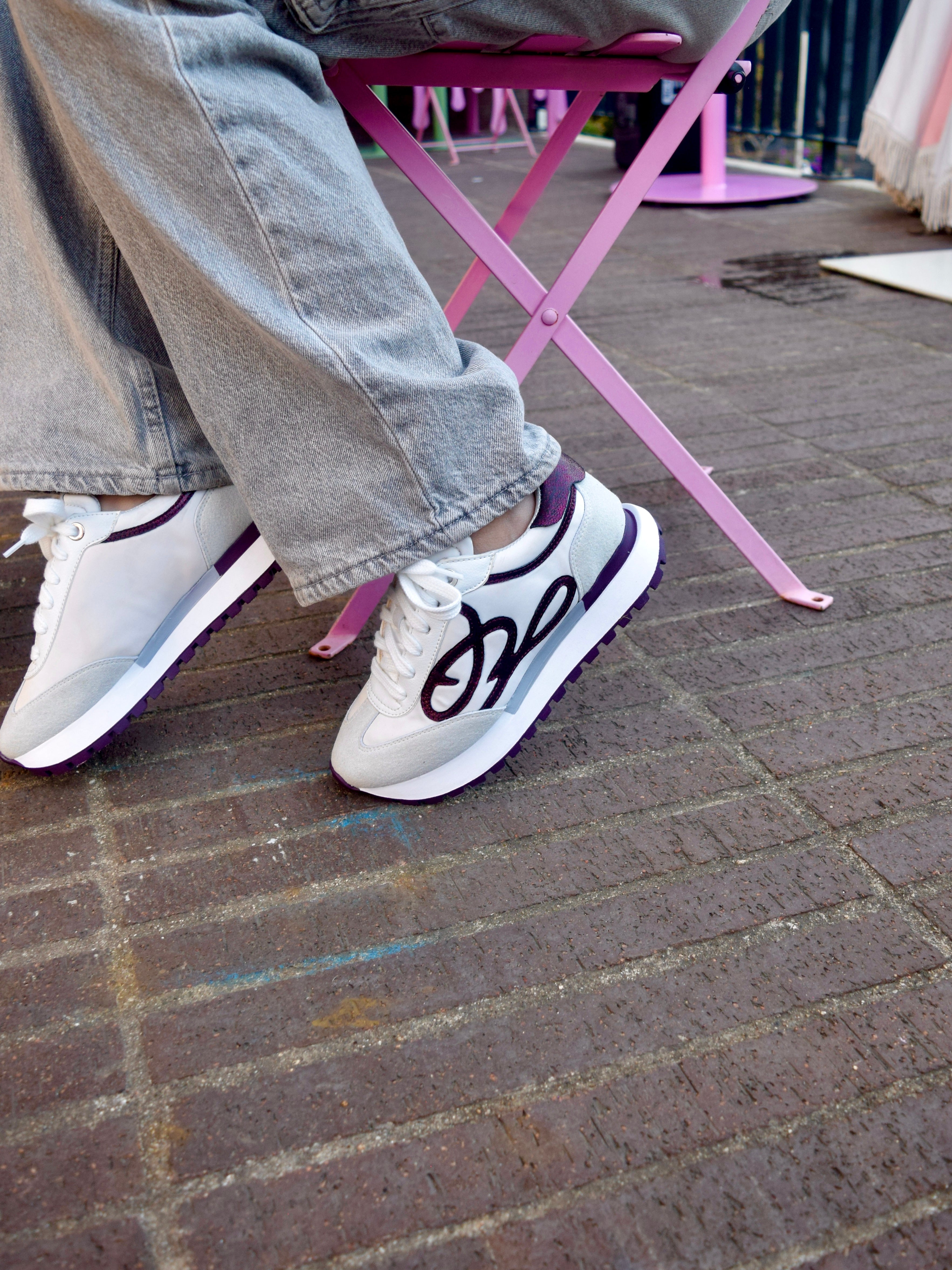 GALAXY CREMA / VINOTINTO TENIS MUJER