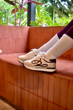 GALAXY CREMA / VINOTINTO TENIS MUJER
