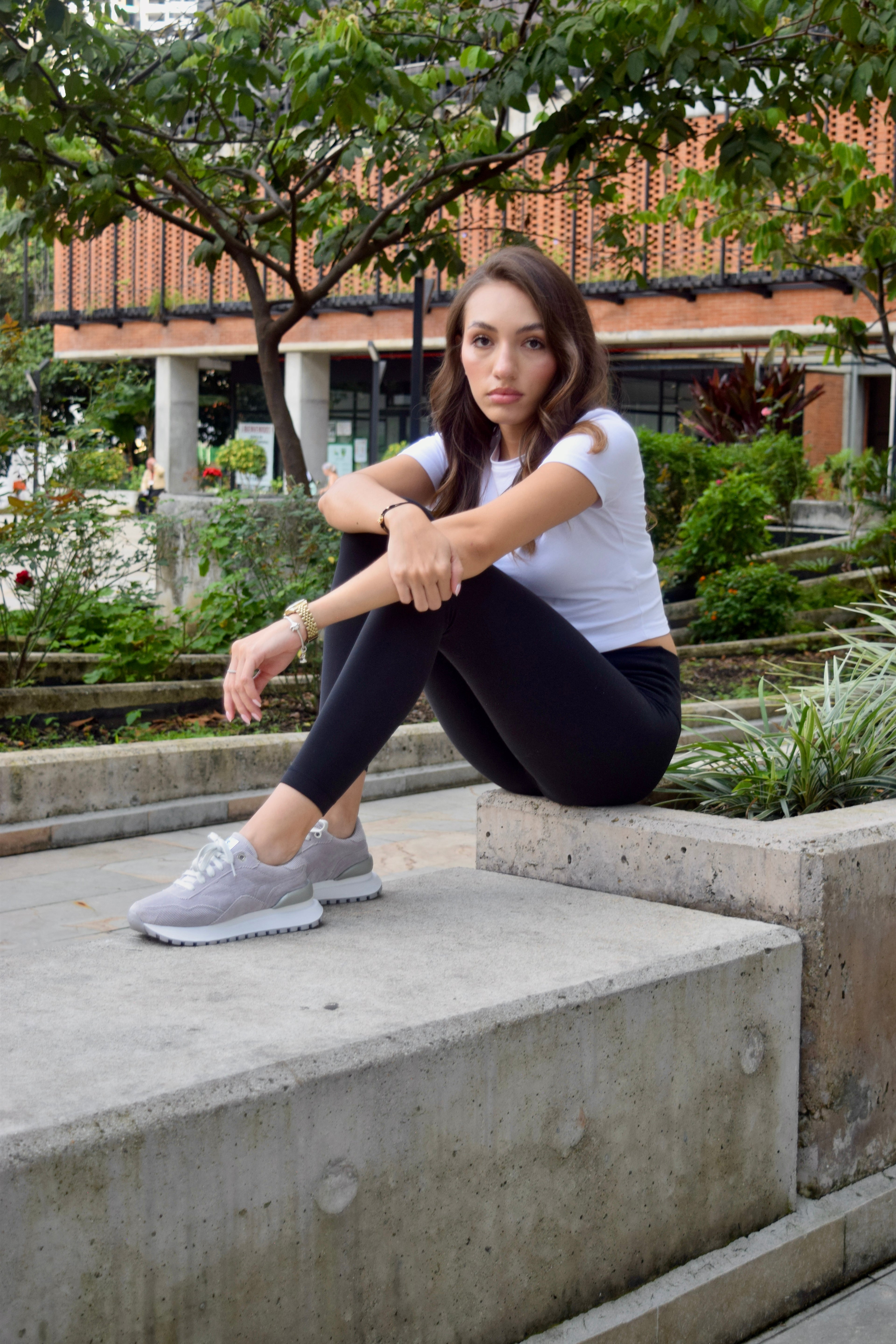 BOOM CORDUROY GRIS RATÓN TENIS MUJER